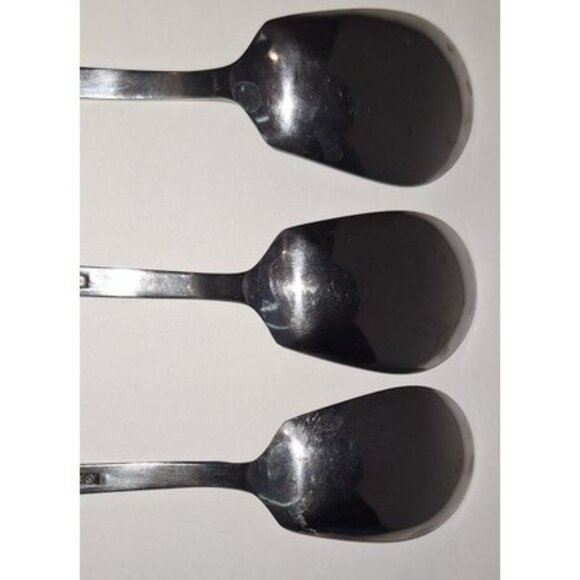 OXH60 Oxford Hall 3 Sugar Spoons Flatware Fleur De Lis Japan - Picture 8 of 9